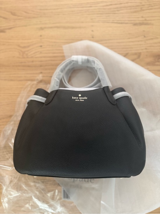kate spade Handbags - kate spade Black Pebbled Leather Satchel with Gold Logo